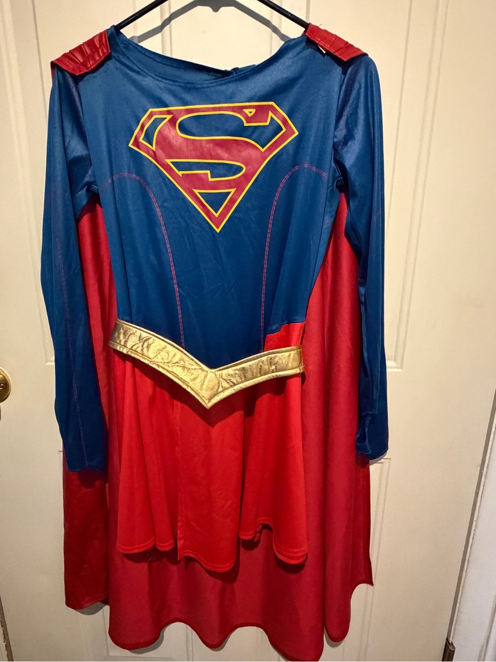 Rubie's Supergirl Costume Dress in Blue, Red & Gold